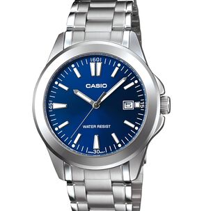 Reloj De Mujer Casio Silver Blue Ltp-1215a-2a2df