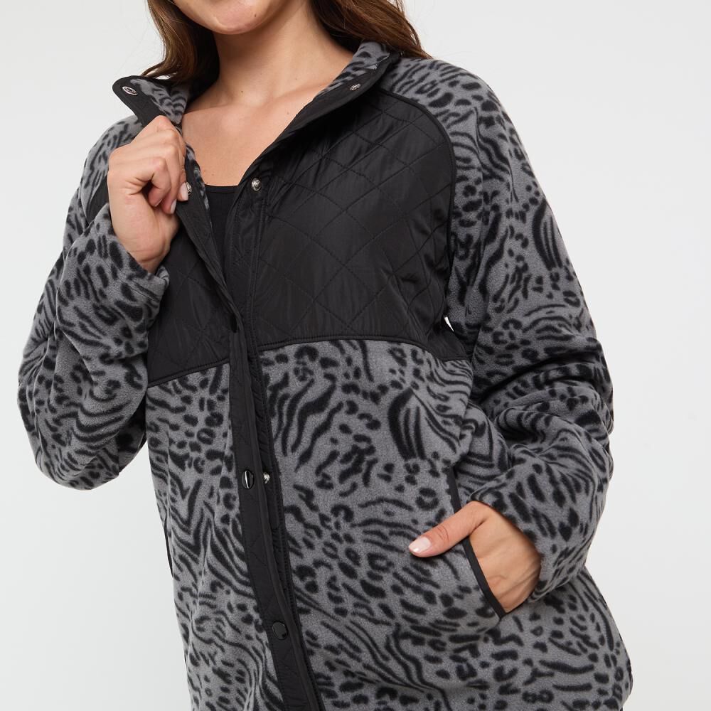 Polerón Animal Print Cuello Alto Mujer Sexy Large image number 4.0