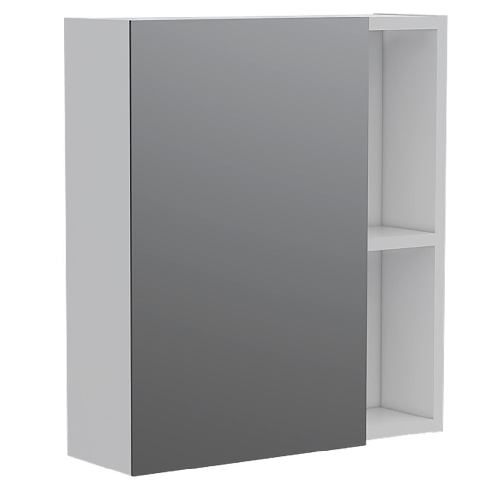 Mueble Botiquin De Baño Con Espejo 49,7x45x12,5 Cm Blanco image number 0.0