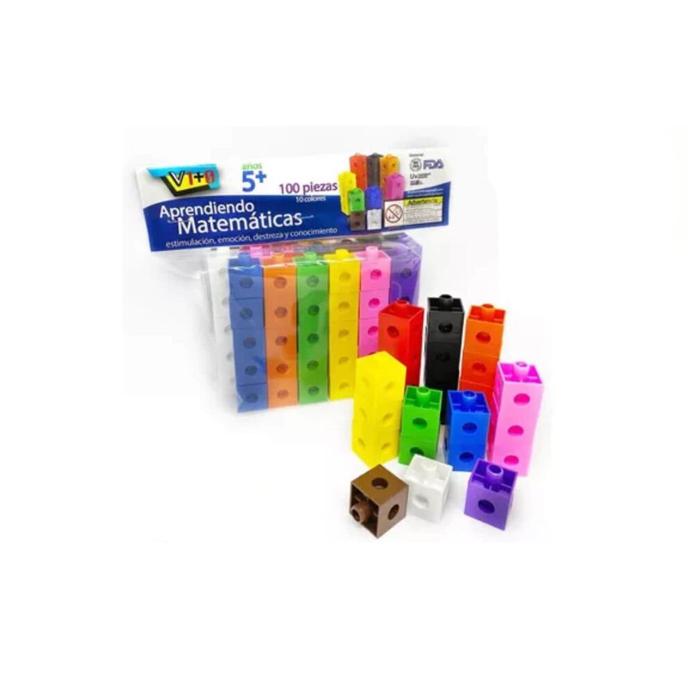 Pack 100 Cubos Lego Multiencaje Infantil image number 3.0