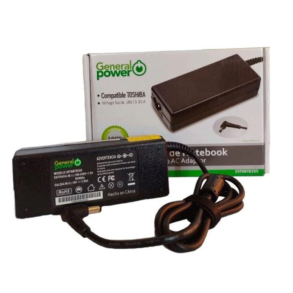 Cargador Notebook 19v/3.95a Compatible Con Toshiba image number 0.0
