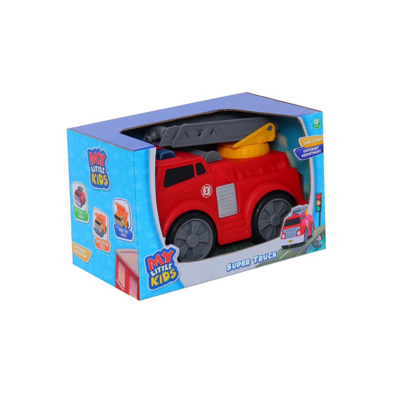 Veh&iacute;culo Mediano (bombero O Construcci&oacute;n) Con Luz Y Sonido Happyline image number 1.0