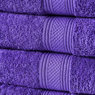Toalla De Mano 100% Algod&oacute;n 450 Grs. 45x80 Centimetros / Morado American Family