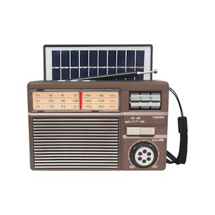Radio Retro Solar Con Usb Y Bluetooth Port&aacute;til