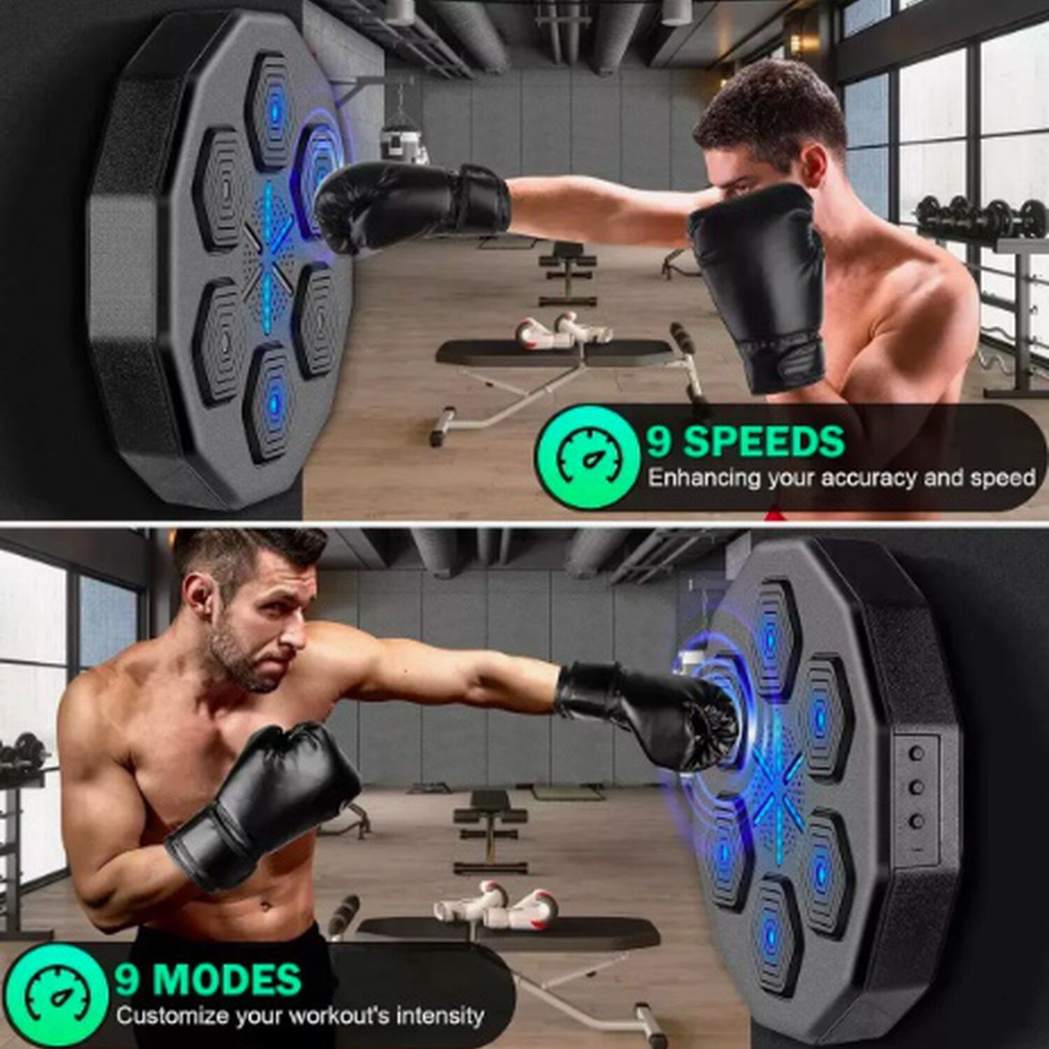 Maquina De Boxeo Musical Bluetooth + Guantes image number 4.0