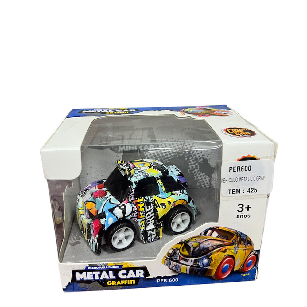 Auto | Camioneta | Moto Metalico Graffiti Juguete Fricción image number 11.0