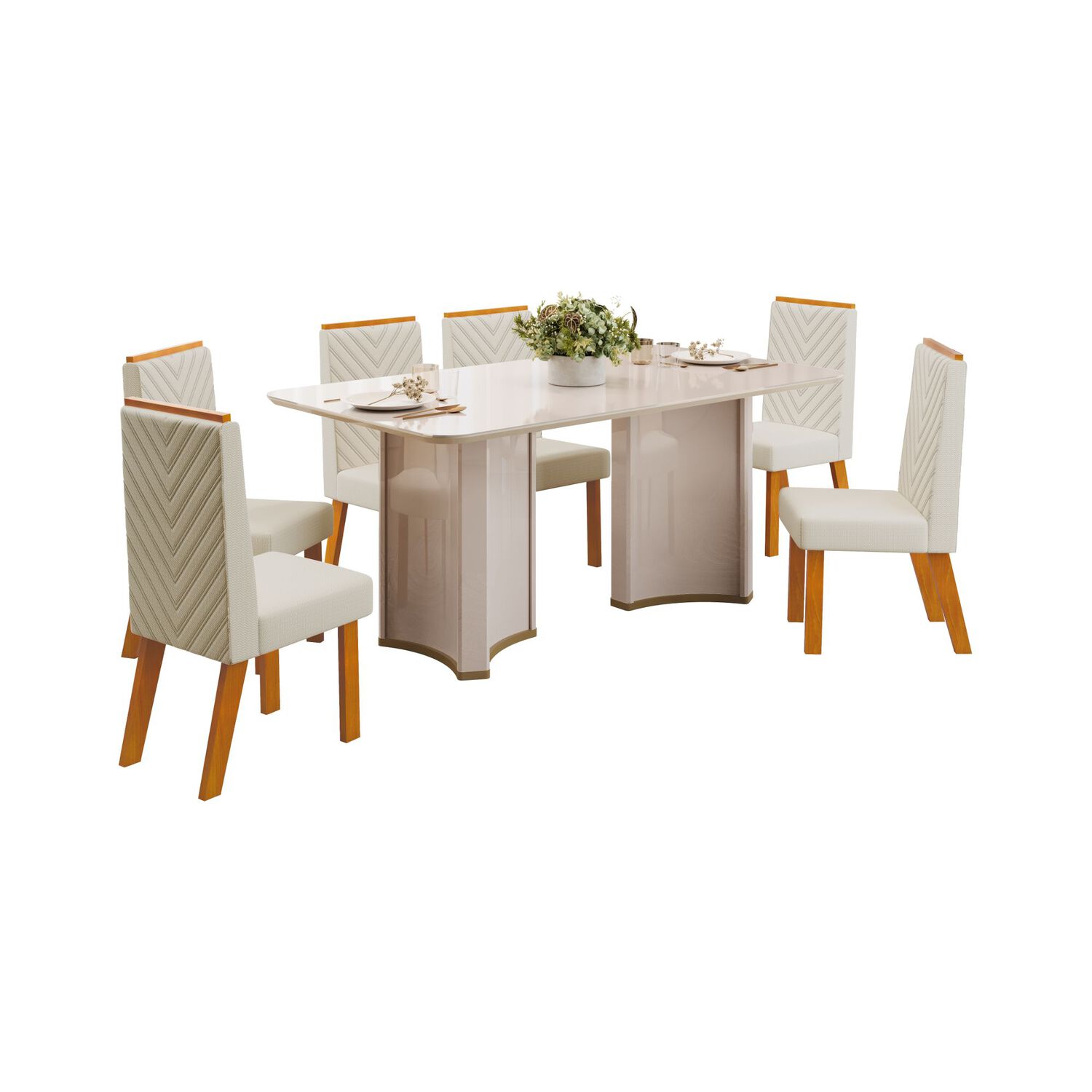 Juego De Comedor Di Poretti Design Liz / 6 Sillas image number 0.0