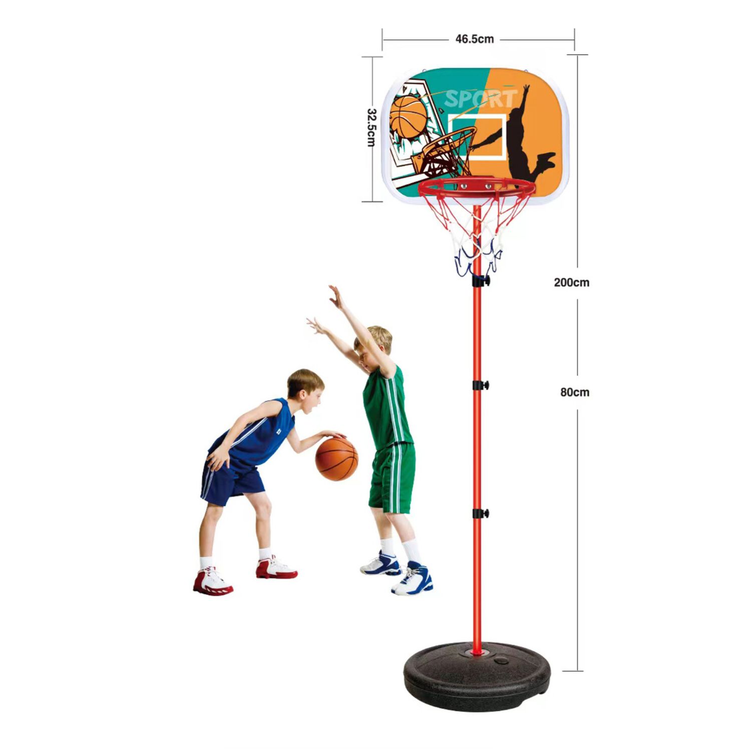 Aro De Basketball Con Pelota E Inflador image number 1.0