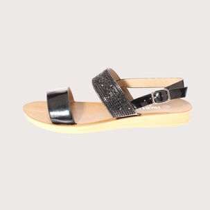 Sandalia Negro V&iacute;a Franca Art. 5hbl1003black