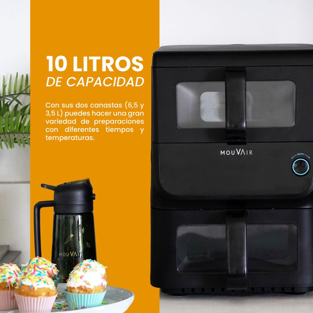 Freidora Mouvair Duo 10l Vertical Doble Cesta image number 3.0