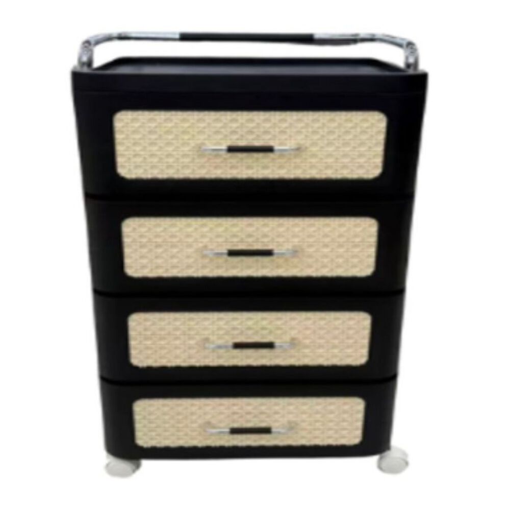 Caj&oacute;n Multiusos De Pl&aacute;stico De 4 Niveles Con Ruedas image number 1.0