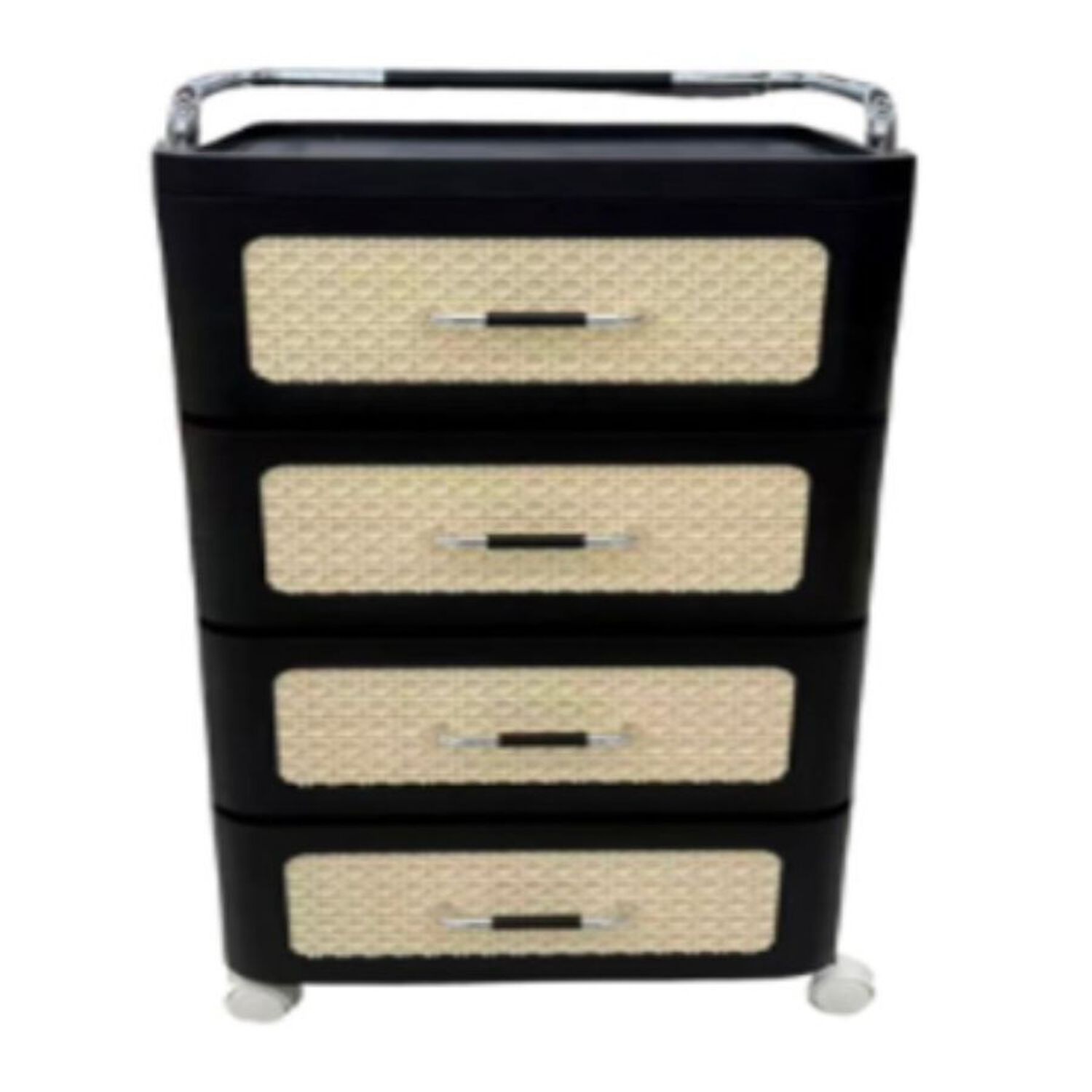 Caj&oacute;n Multiusos De Pl&aacute;stico De 4 Niveles Con Ruedas image number 1.0