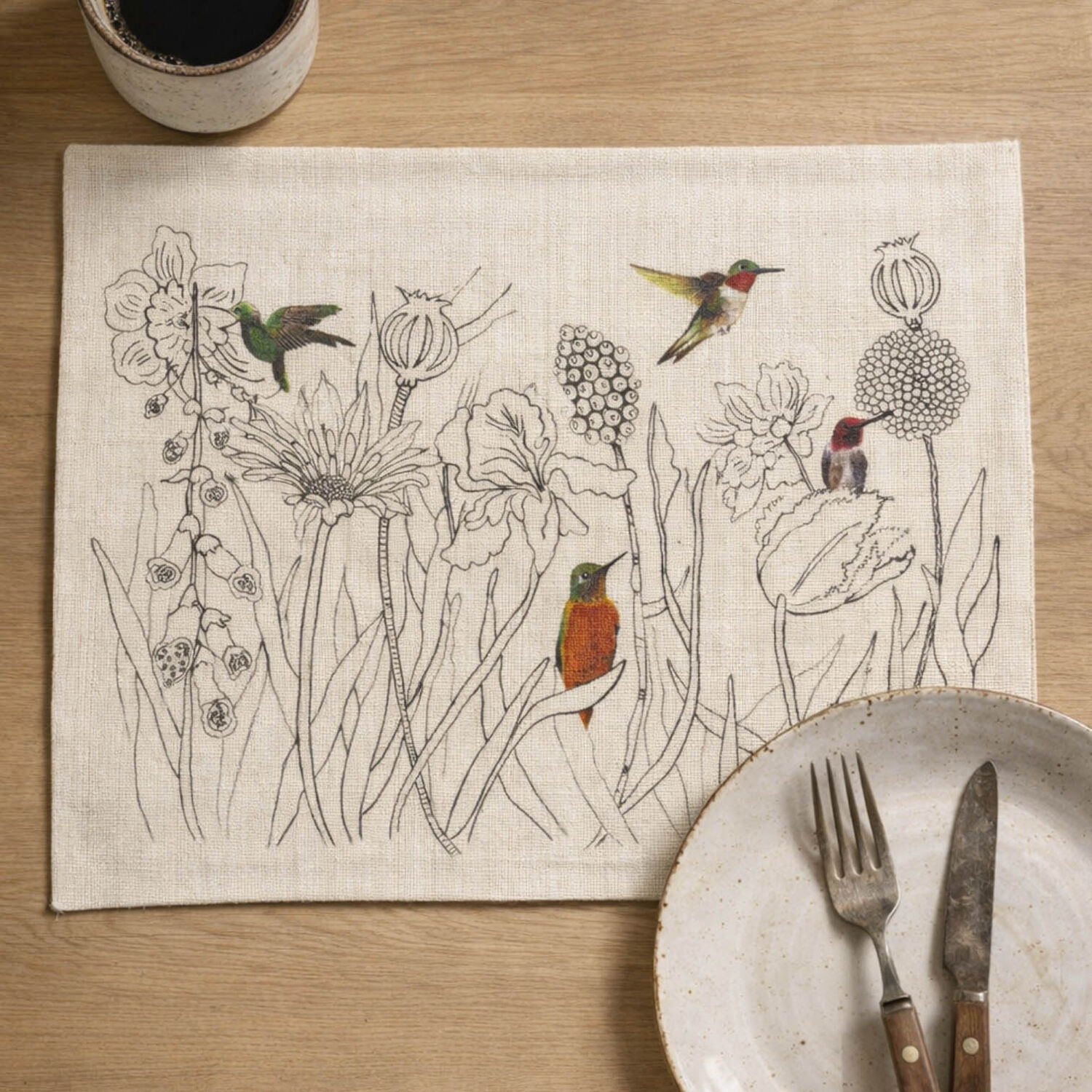 Set De 6 Individuales De Lino 35x45 Cm M22 image number 0.0