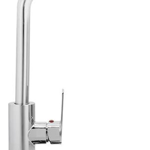 Grifo Monocomando Pmb Queens Para Lavaplatos Con Cierre Cer&aacute;mico Plateado Cromo
