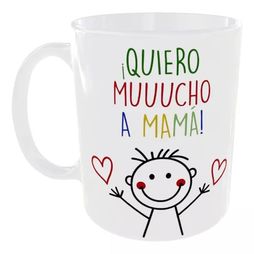 Taza Dia De La Madre Quiero Mucho A Mam&aacute; Regalo 325 Ml Cer&aacute;mica image number 0.0