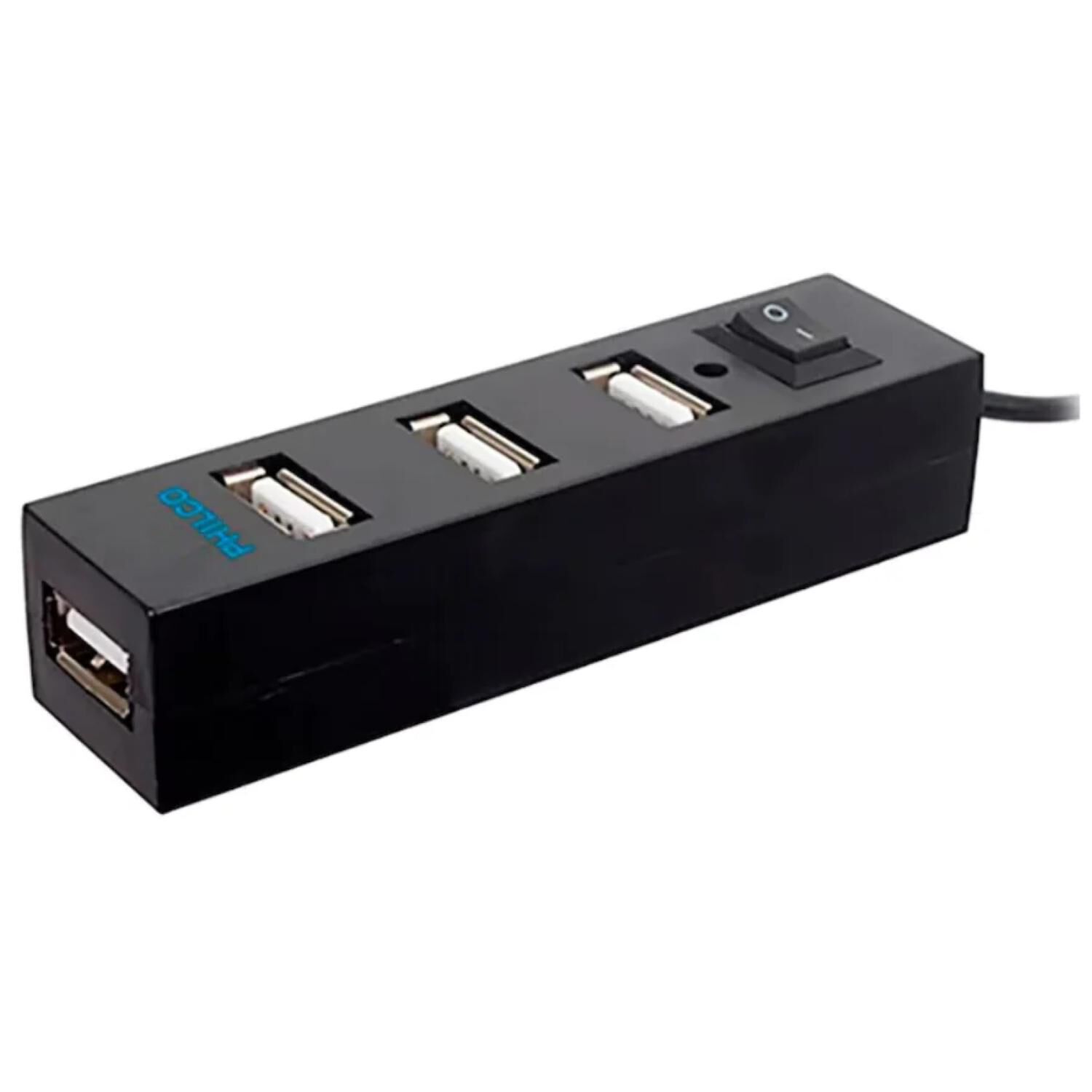 Mini Hub 4 Puertos Usb 2.0 Negro Hb24n image number 0.0