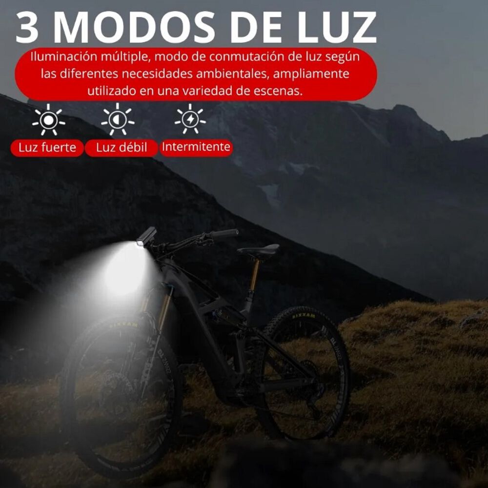 Luces Recargables Para Bicicleta Delantera Y Trasera Premium image number 3.0