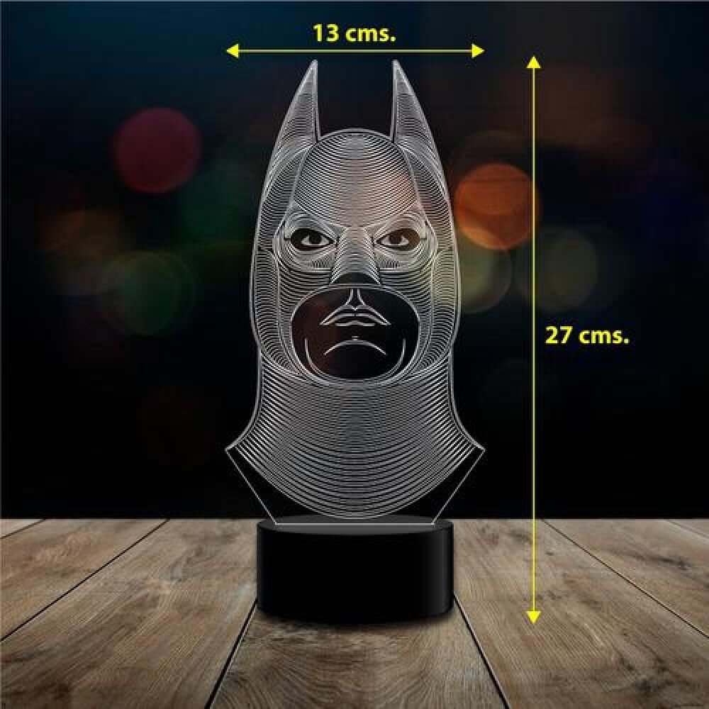 Ilusion Led 3d Batman Frente Dc Comic C/remoto Colores image number 2.0