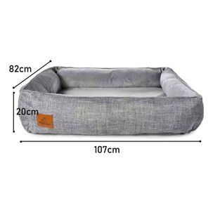 Cama Sofa Ortopedico Perros Grandes Lavable Xl 107x82x20cm