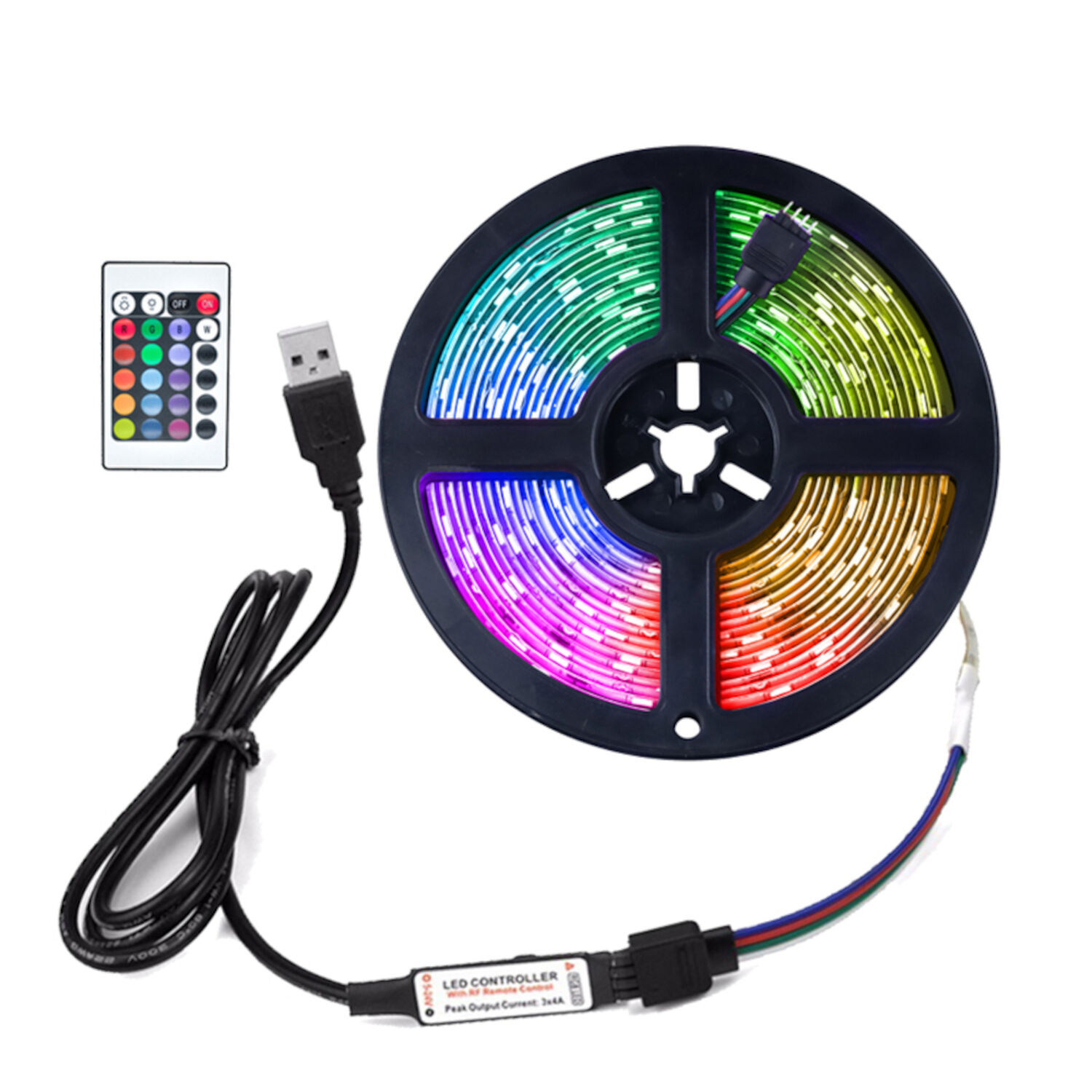 Tira Luces Led 5 Metros Rgb Control Remoto Y Bluetooth image number 3.0