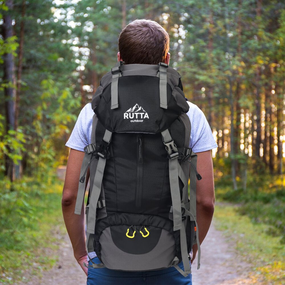 Mochila Camping 50l Negro image number 1.0