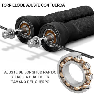 Cuerda Para Saltar Crossfit Ajustable Con Rodamiento + Bolso