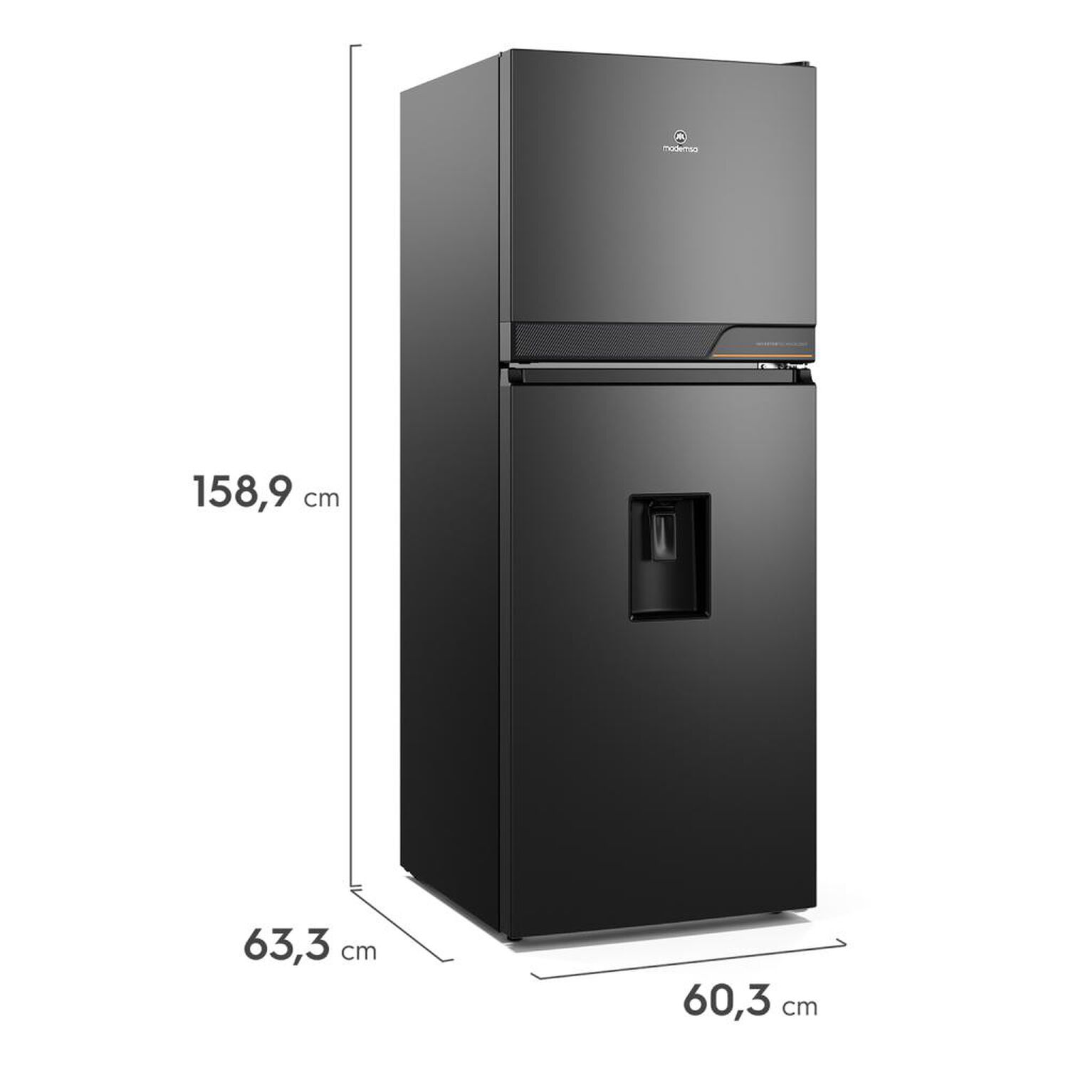 Refrigerador Top Freezer Mademsa Altus 1300inw / No Frost / 291 Litros / C image number 2.0