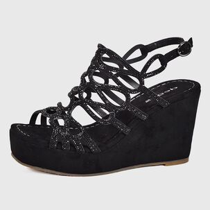 Sandalia Cuero Keysha Negro