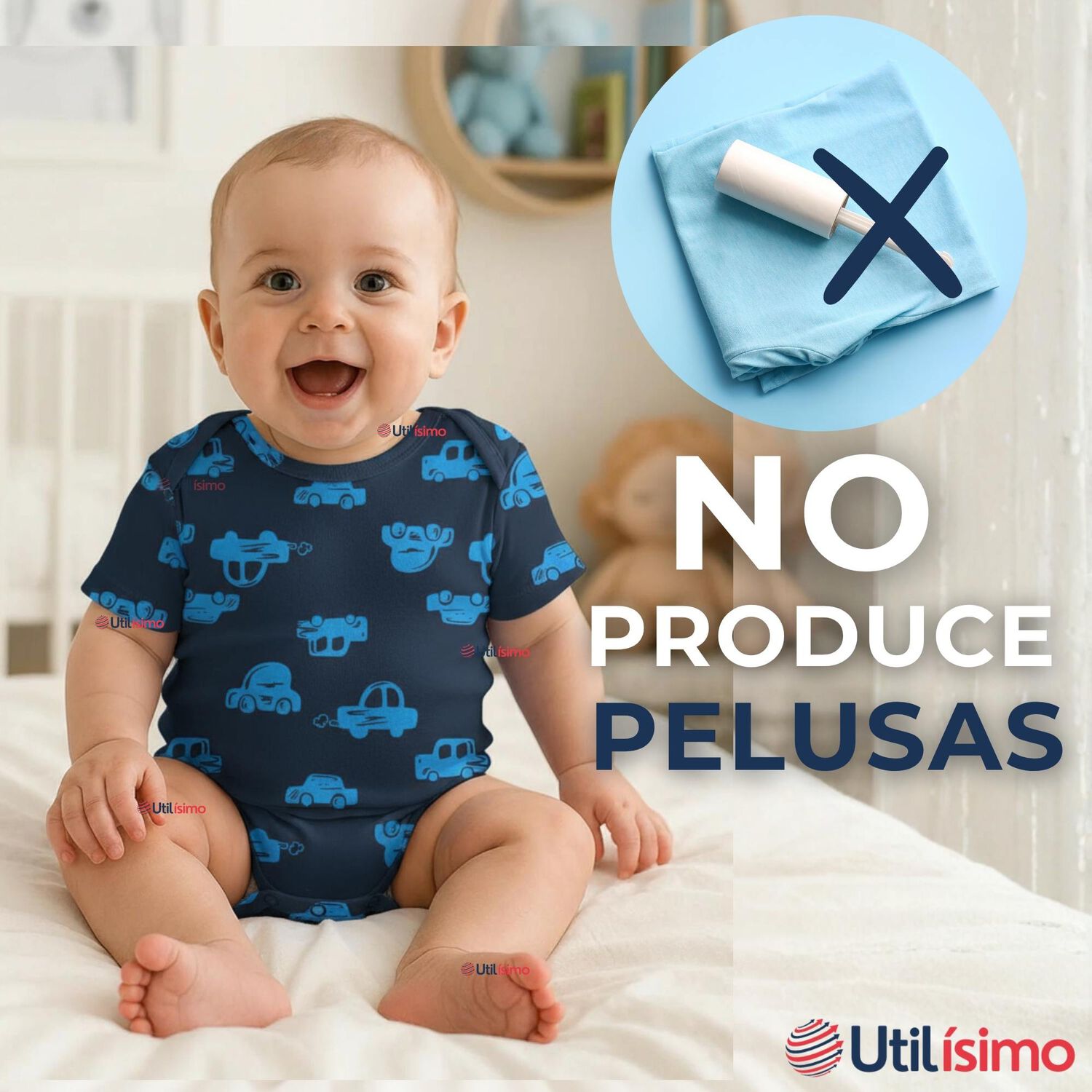 Pack 4 Bodys Ni&ntilde;o Manga Corta Tedmimak 100% Algod&oacute;n Ready Fun image number 9.0