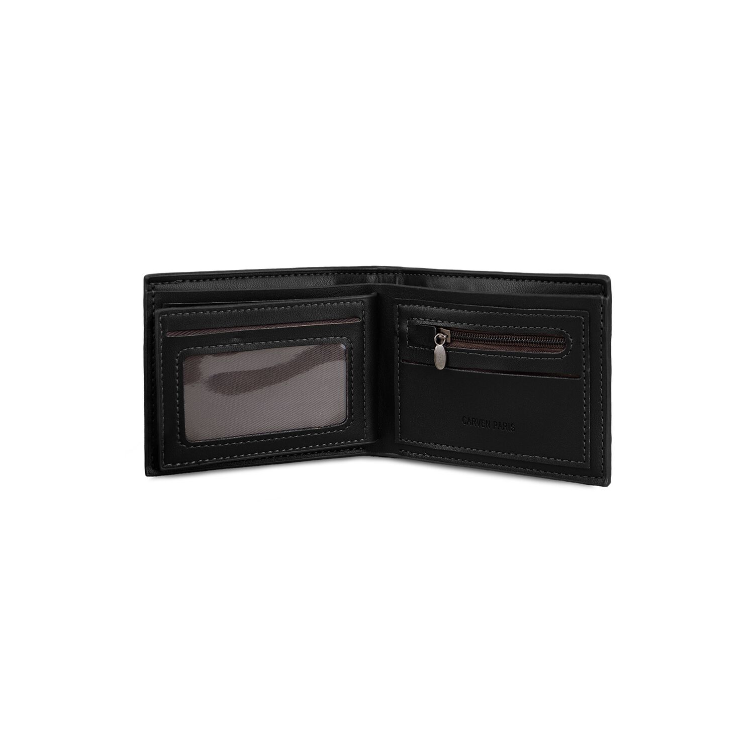 Billetera Hombre Bruno Negra Con Monedero Carven Paris image number 6.0