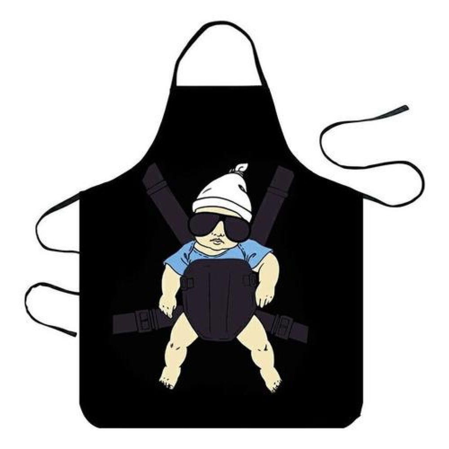 Delantal Cocina Divertido Hangover Baby Carlos image number 0.0