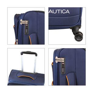Pack 2 Maletas Blandas M+l Nautica Lisboa 20kg Y 23kg Azul