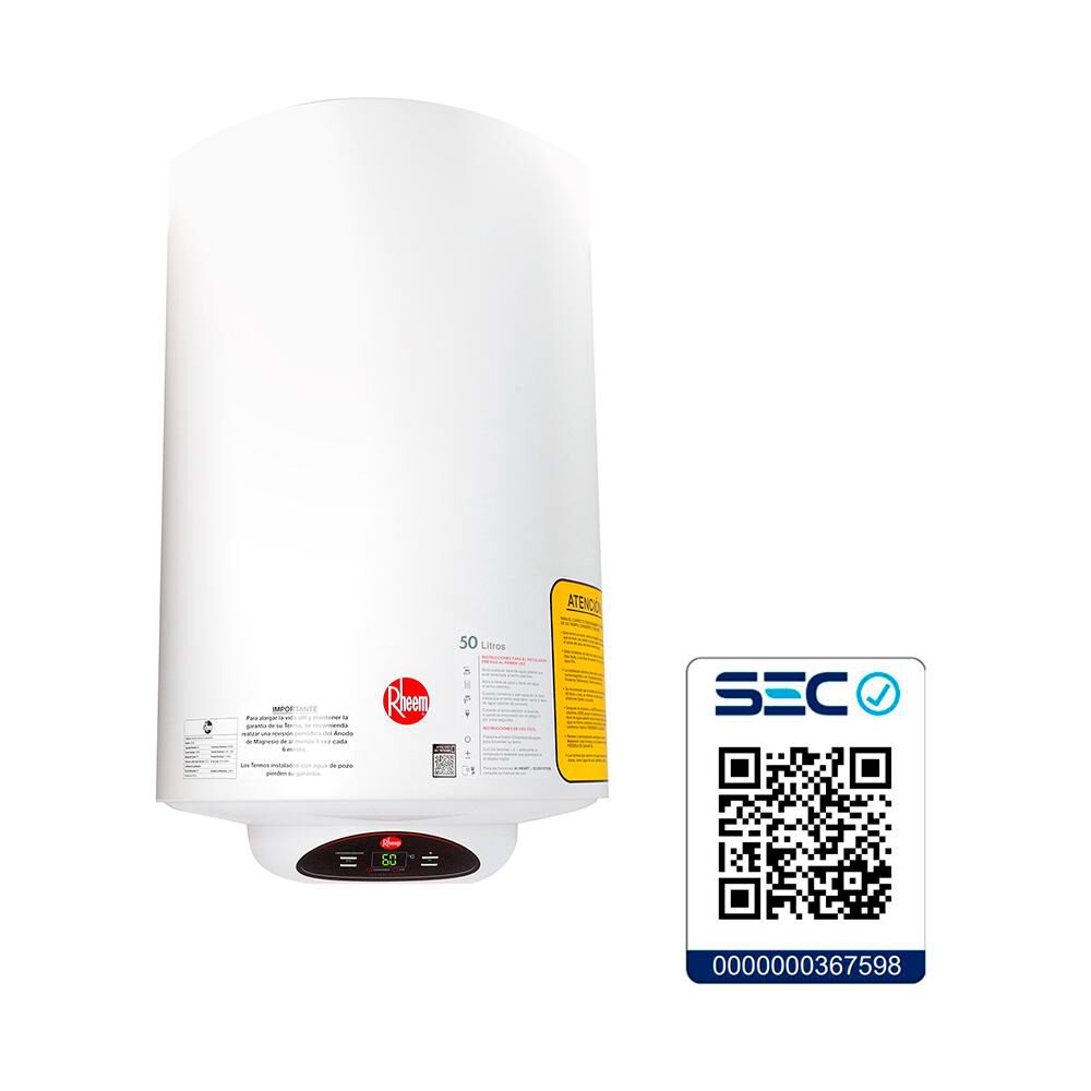 Termo Eléctrico Rheem Ionizado / 50 Litros image number 6.0