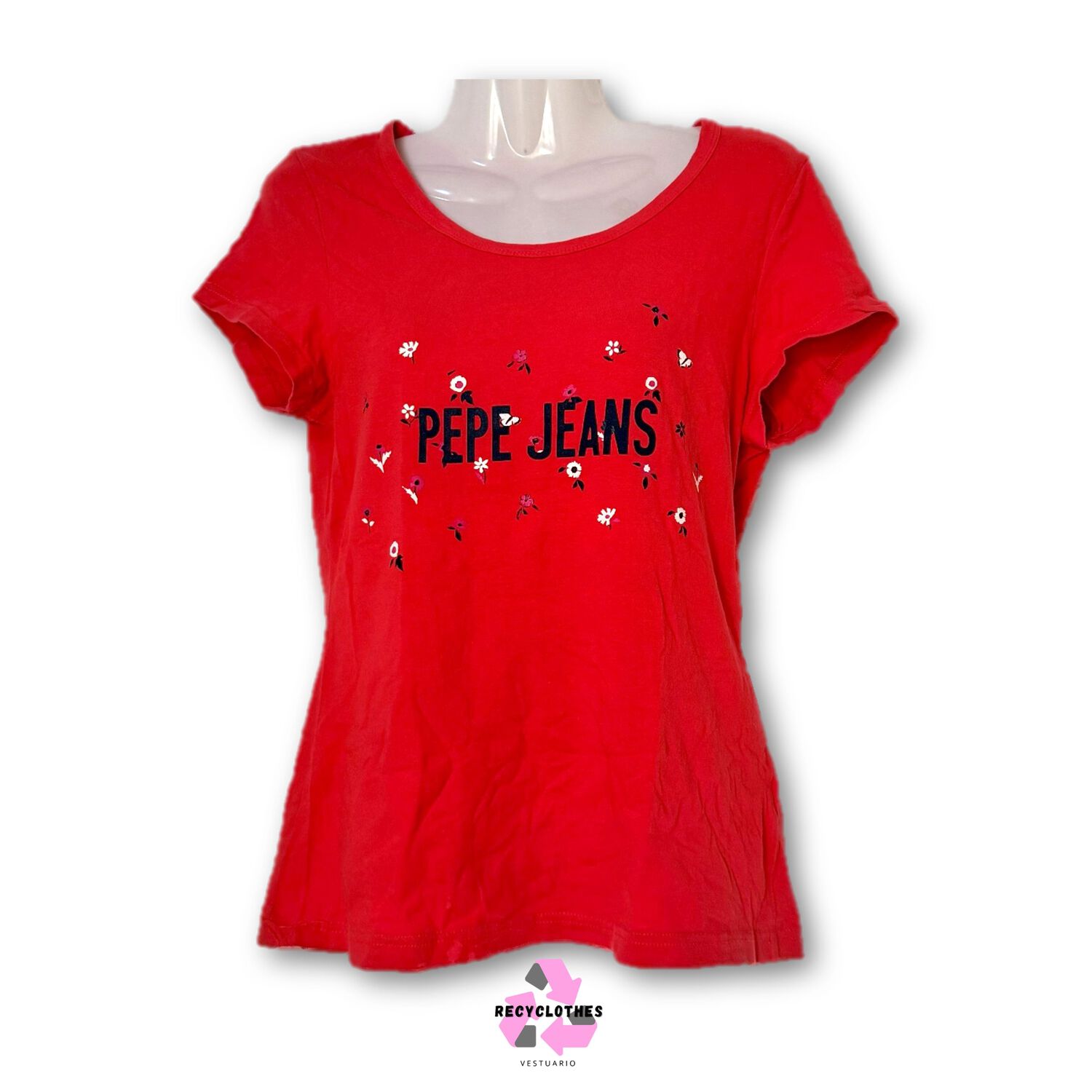 Polera Roja S Pepe Jeans image number 1.0