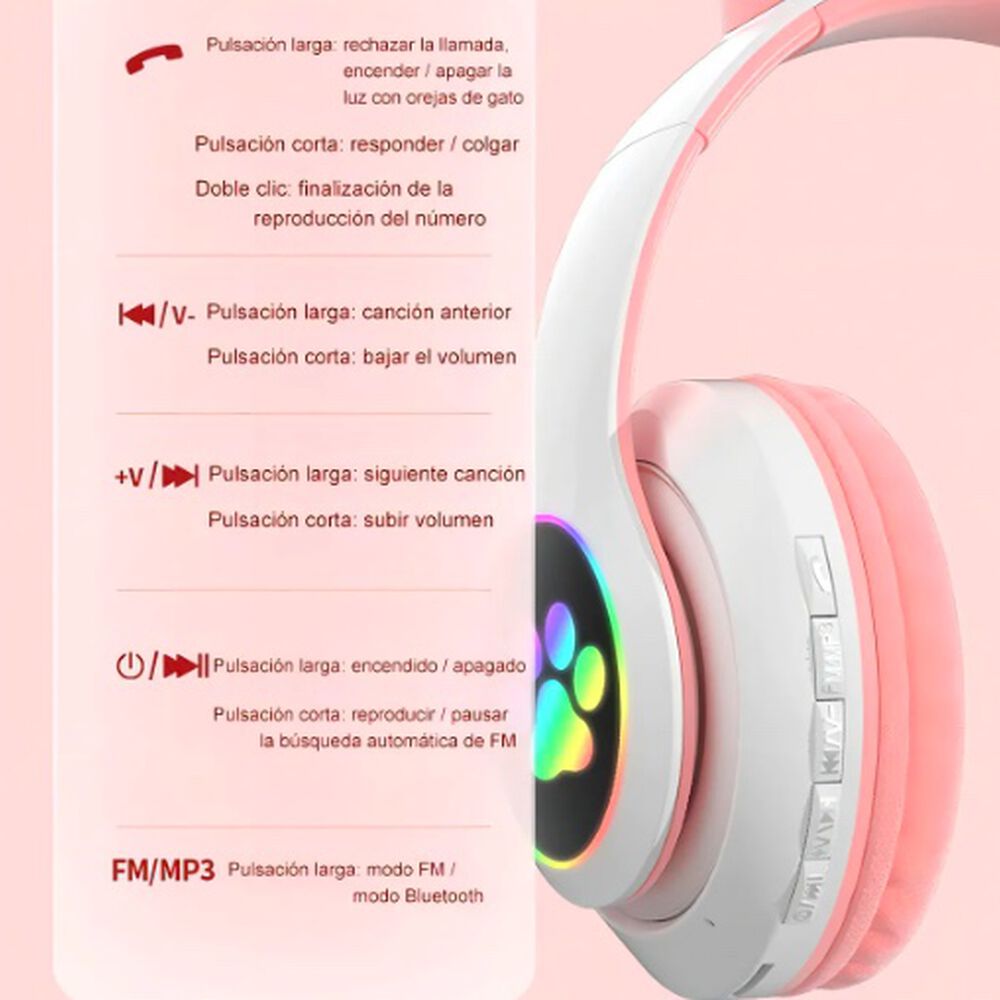 Audífonos Gamer Inalámbricos Verdes Con Luz Led image number 5.0