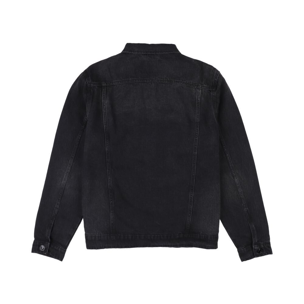 Chaqueta Denim Slim Hombre Az Black image number 1.0