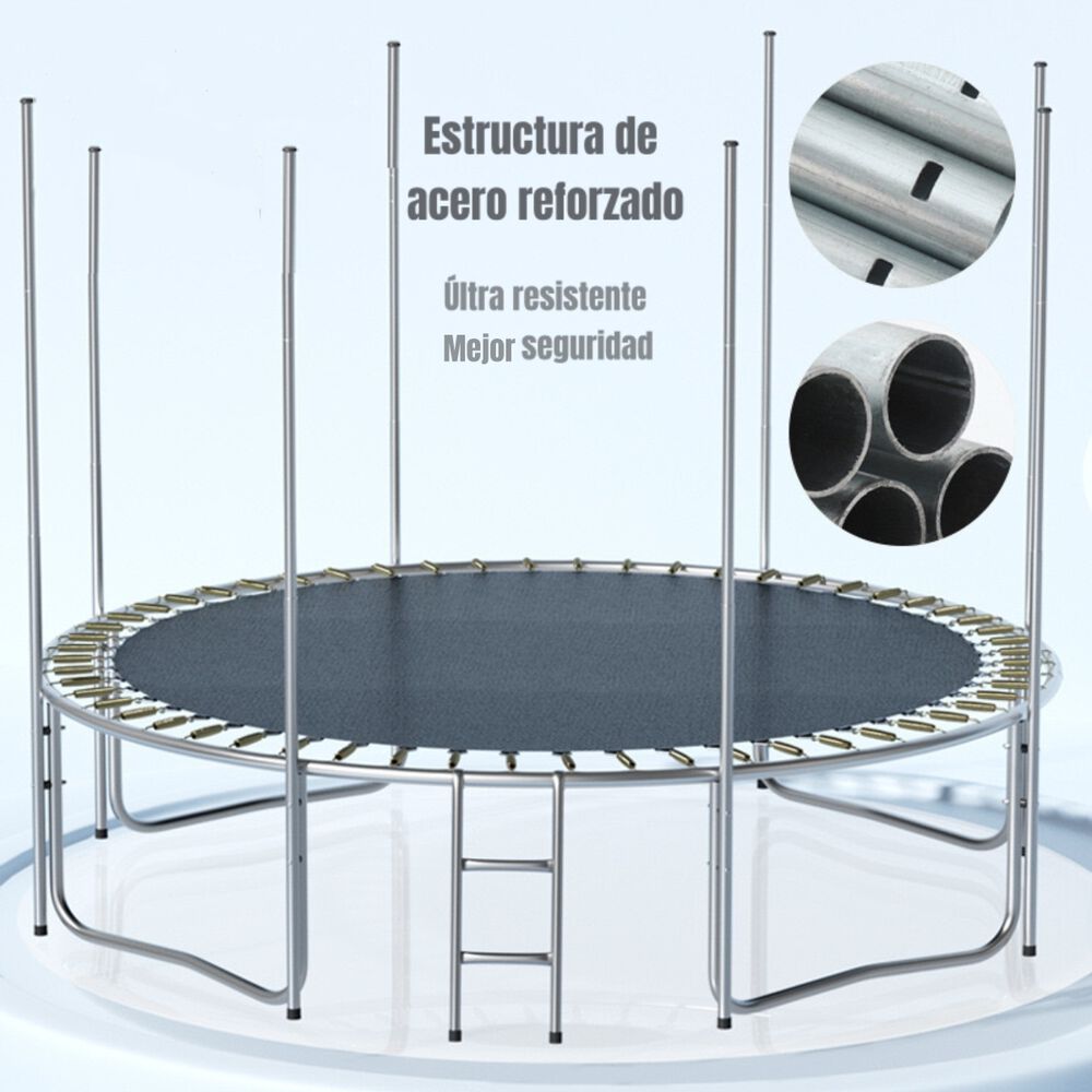 Cama Elástica Trampoline 305cm Con Escalera Lubabycas image number 5.0