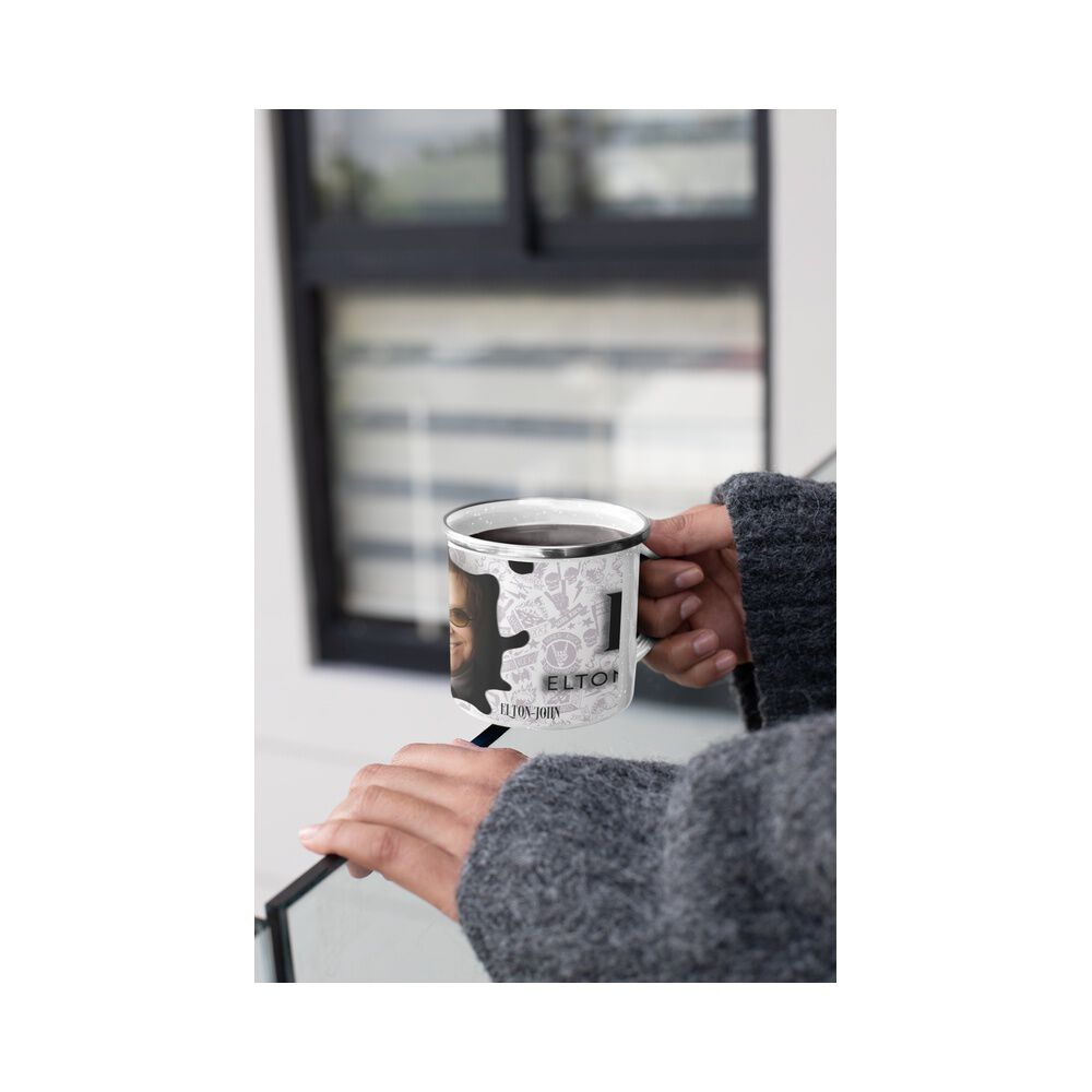 Taza Enlozada Lechera Elton Jhon Rock Musica image number 3.0
