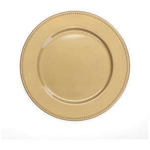 Plato Redondo Navidad Casaideal Dorado