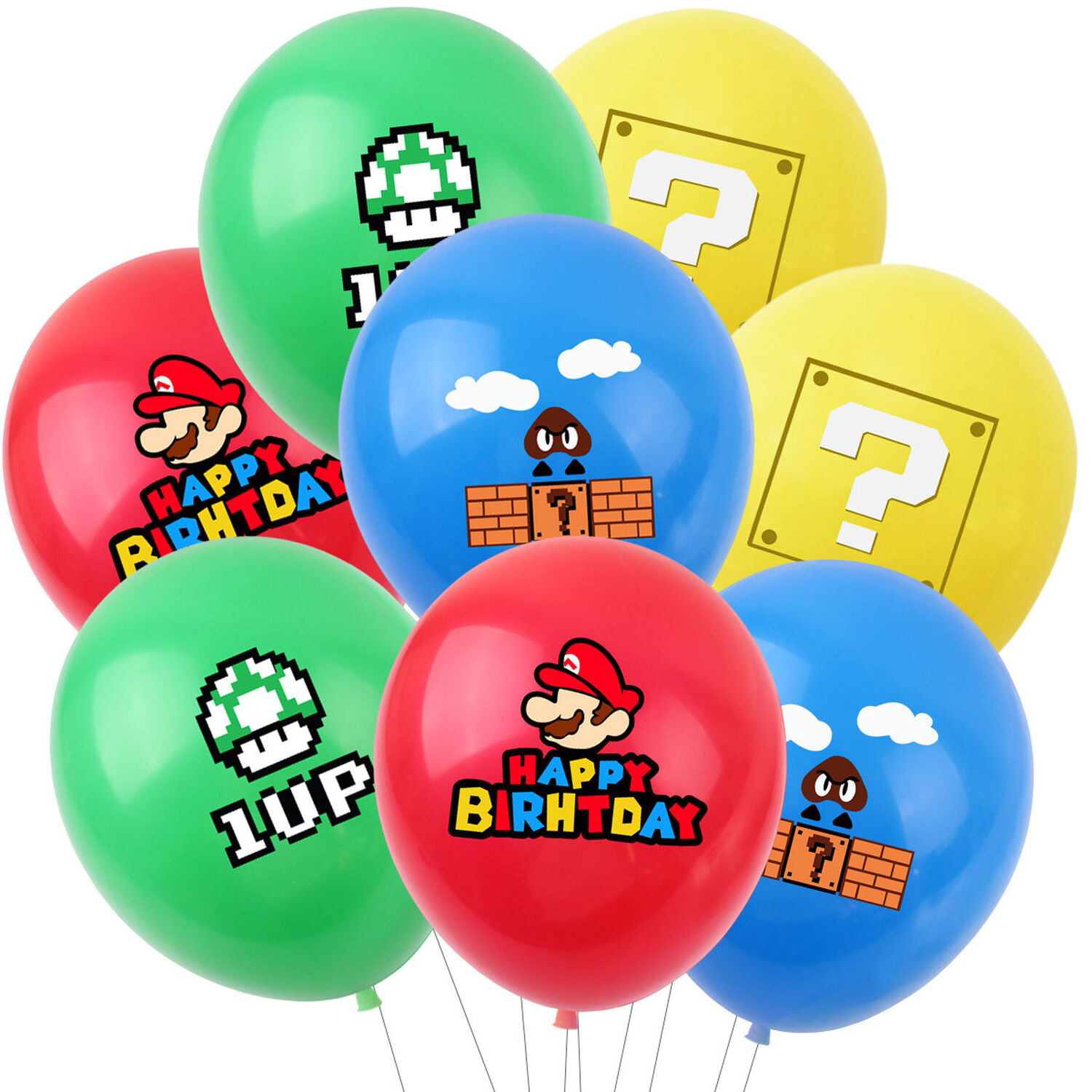 Pack Cumplea&ntilde;os Super Mario Bross Nintendo image number 6.0
