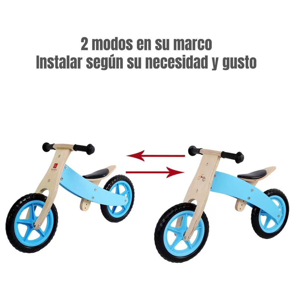Bicicleta De Equilibrio Madera Wood Lubabycas image number 6.0
