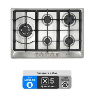 Encimera Gas Licuado Albin Trotter Professional 75 5 Platos