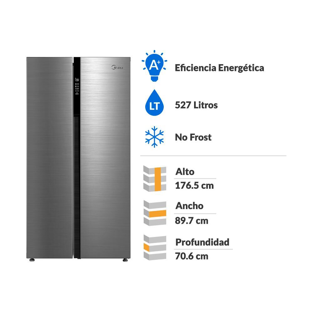 Refrigerador Side By Side Midea MDRS710FGE46 / No Frost / 527 Litros / A+ image number 1.0