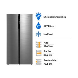 Refrigerador Side By Side Midea MDRS710FGE46 / No Frost / 527 Litros / A+
