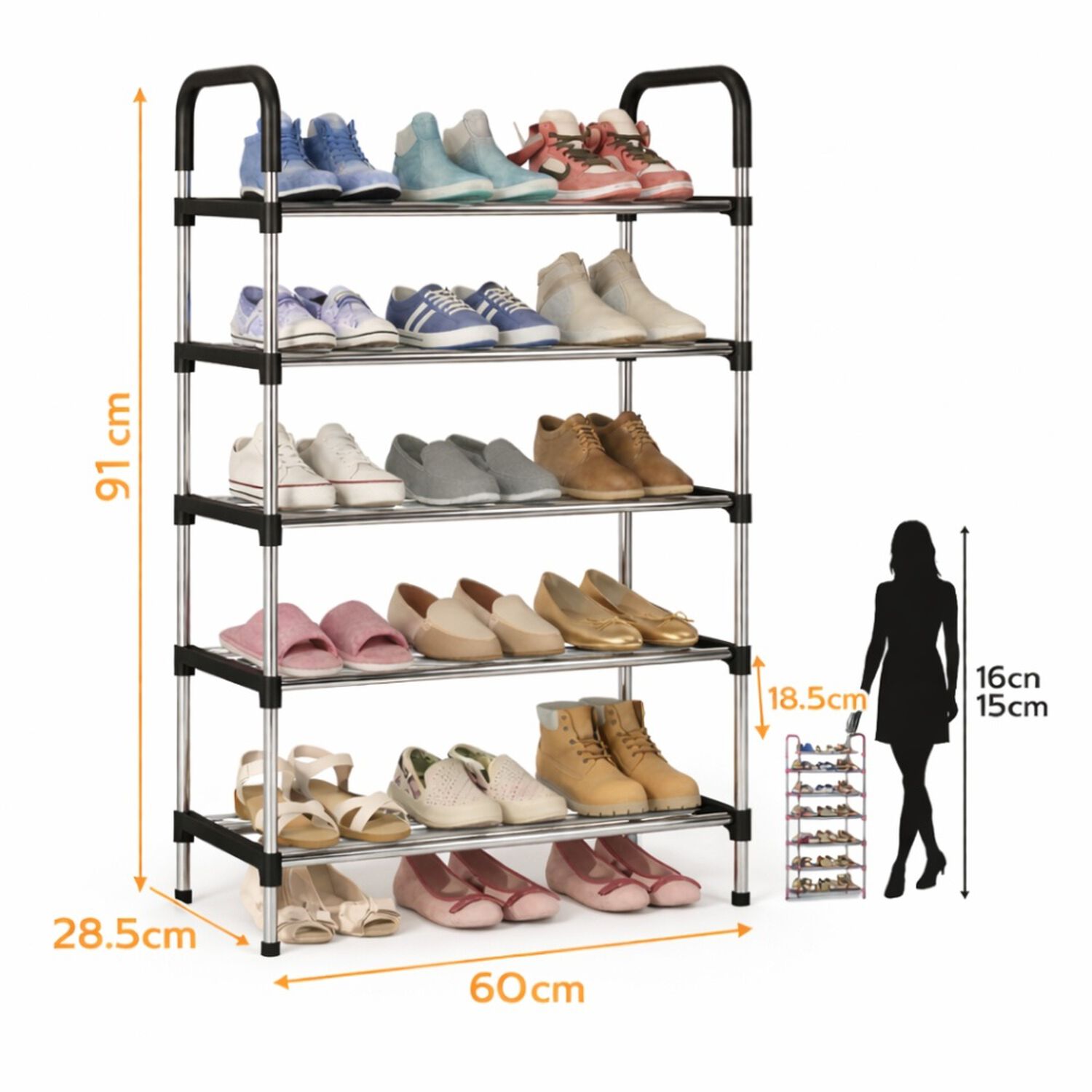 Zapatero Organizador Armable Ordenador Estante Zapatos image number 1.0