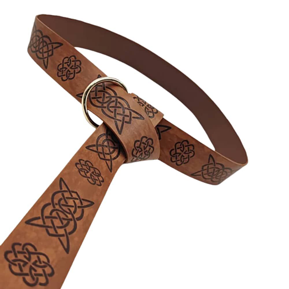 Cinturon Vikingo Medieval De Cuero Pu Accesorio Cosplay image number 0.0