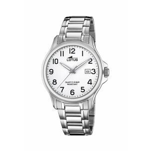Reloj 18645/1 Lotus Blanco Hombre Acero Clasico