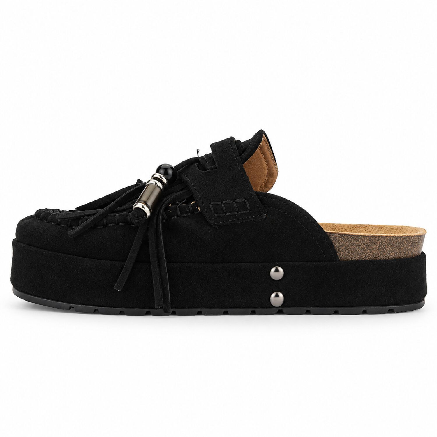 Sandalia Negro Mujer Casual Chalada Risco image number 1.0