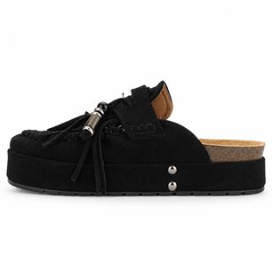 Sandalia Negro Mujer Casual Chalada Risco
