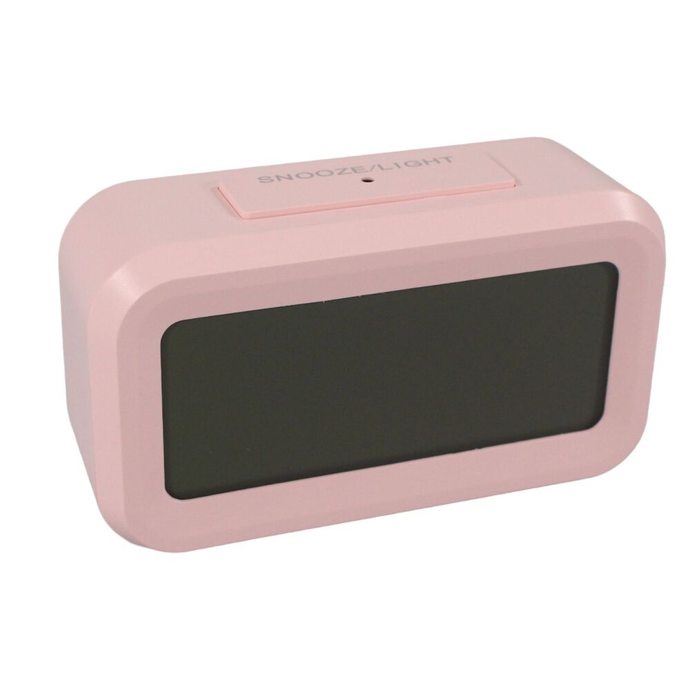 Reloj Digital Lcd Rosado Con Alarma Y Termómetro - Ps image number 0.0